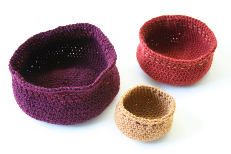 Fall Nesting Bowls (Crochet)