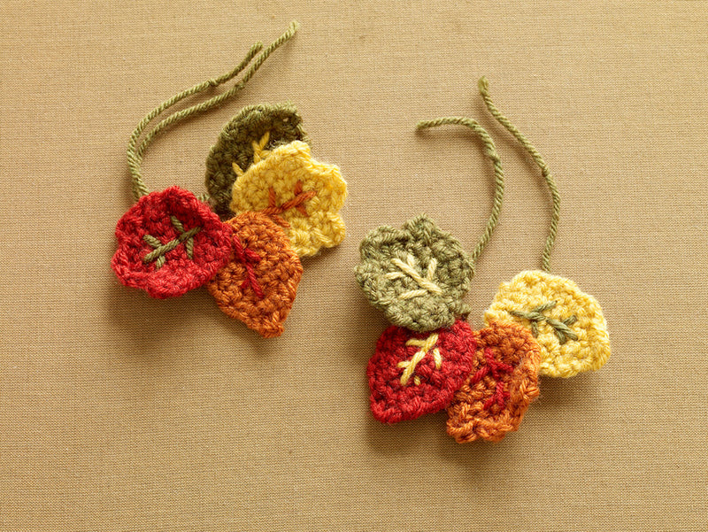 Fall Wineglass Decorations (Crochet)