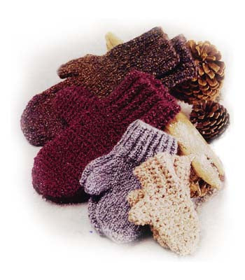 Family of Mittens Pattern (Crochet)