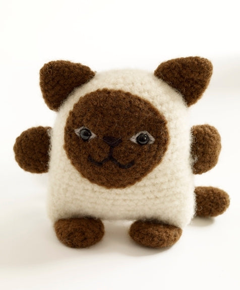 Felted Siamese Cat Pattern (Crochet)