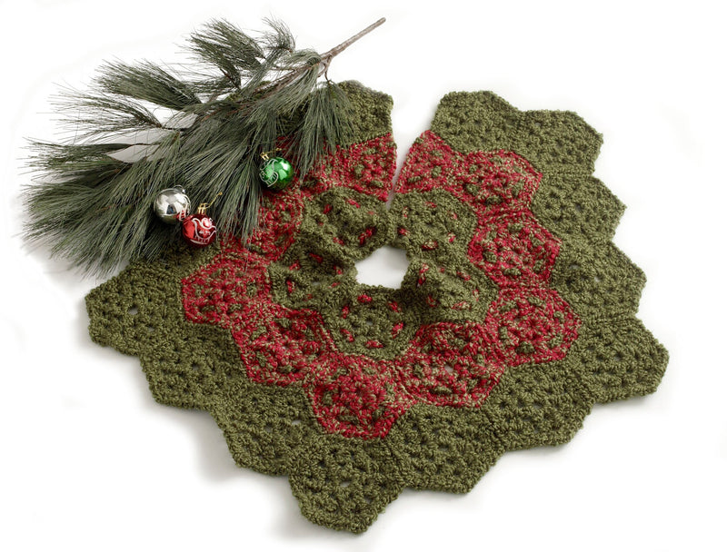 Festive Tree Skirt (Crochet)