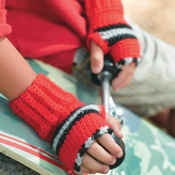 Fingerless Gloves Pattern (Crochet) – Lion Brand Yarn