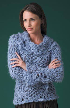 Floral Fantasy Pullover Pattern (Crochet)
