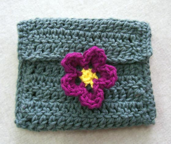 Flower Coin Purse Pattern (Crochet)