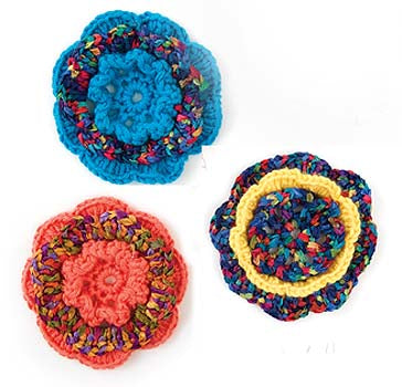 Flower Open Rose Pattern (Crochet)