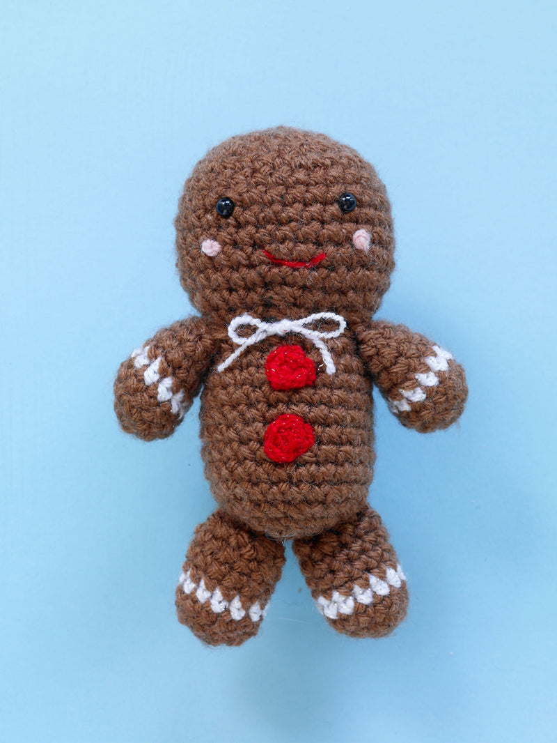 Gleeful Gingerbread Friend (Crochet)