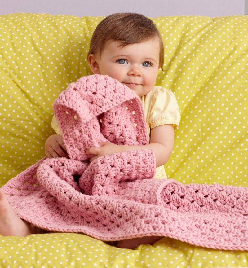 Granny Square Baby Throw Pattern (Crochet)