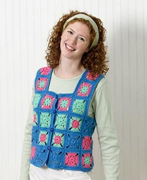 Granny Square Vest (Crochet)
