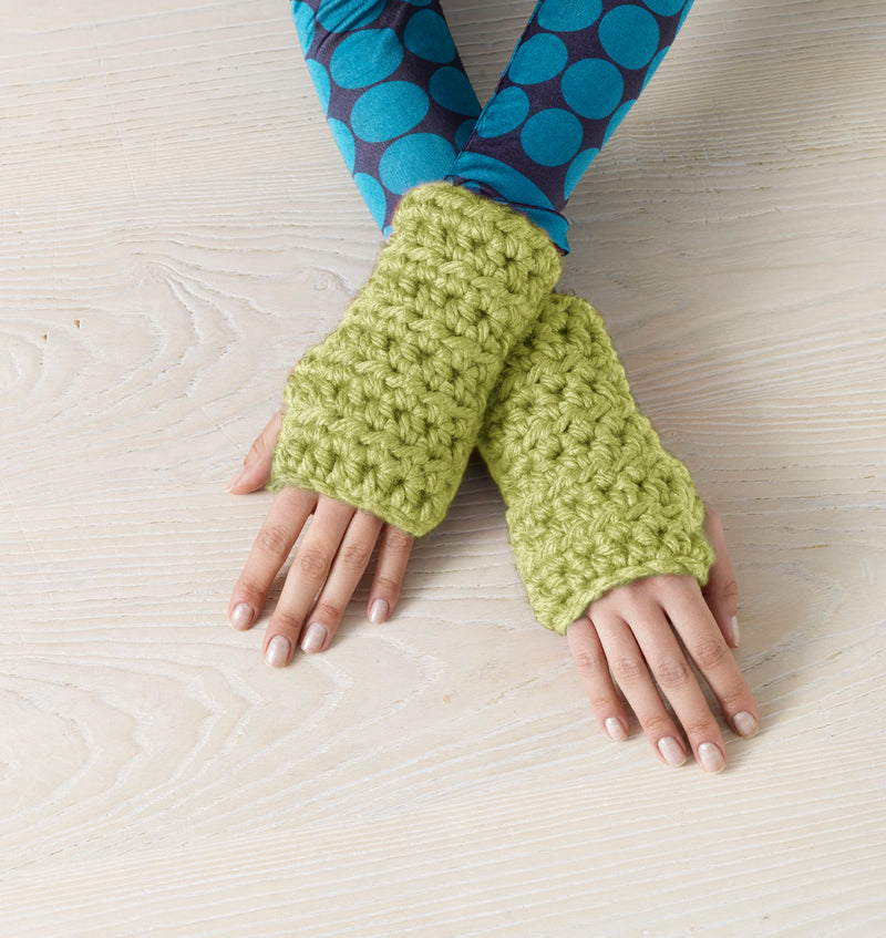 Green Thumb Wristers (Crochet)