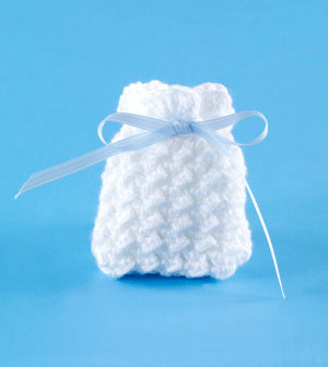 Grit Stitch Wedding Favor Sachet Pattern (Crochet)