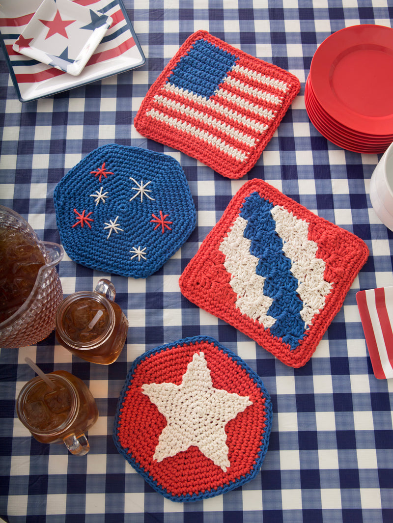 Independence Day Table Mats Pattern (Crochet)