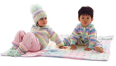 Infant Gratification Polka Dot Baby Blanket Pattern (Crochet)