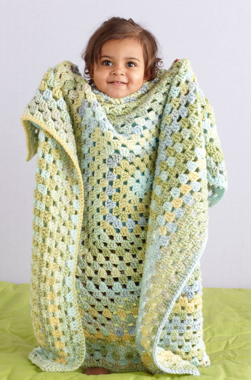 Limeade Granny Throw Pattern (Crochet)