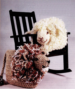 Lion and Lamb Pillows Lamb Pattern (Crochet)