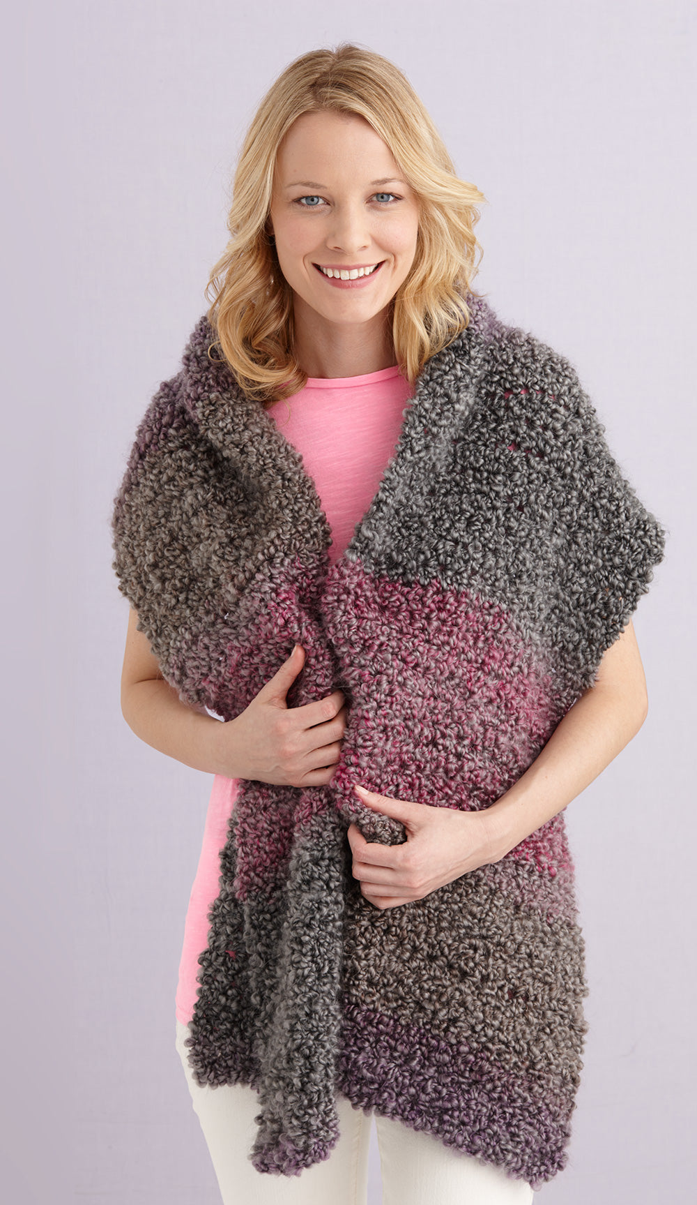 ❤️新品❤️YVESSAINTLAURENT アクリル100%毛布140×200CM Lush Stripes Shawl (Crochet) – Lion Brand Yarn