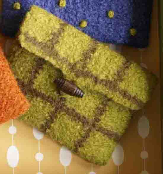 Make It Yours Purse Windowpane Plaid Pattern (Crochet)