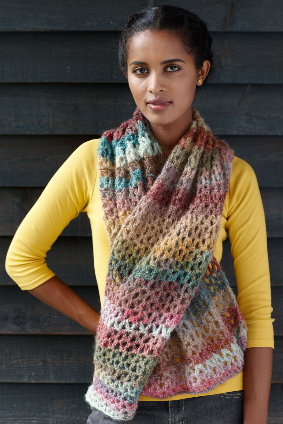 Maple Shade Wrap Pattern (Crochet) - Version 1 – Lion Brand Yarn