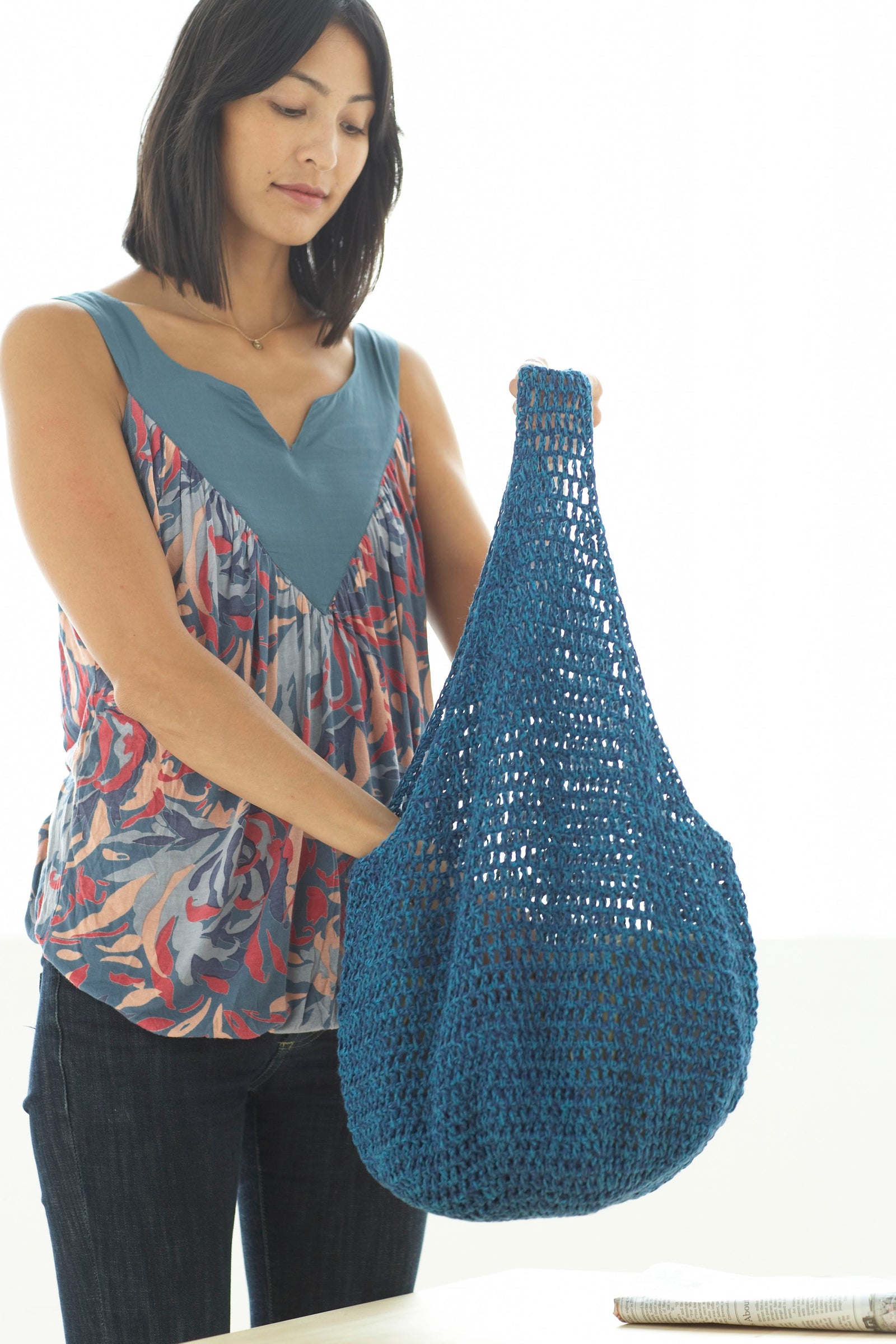 Market Bag (Crochet) Version – Lion Brand Yarn - Main Image