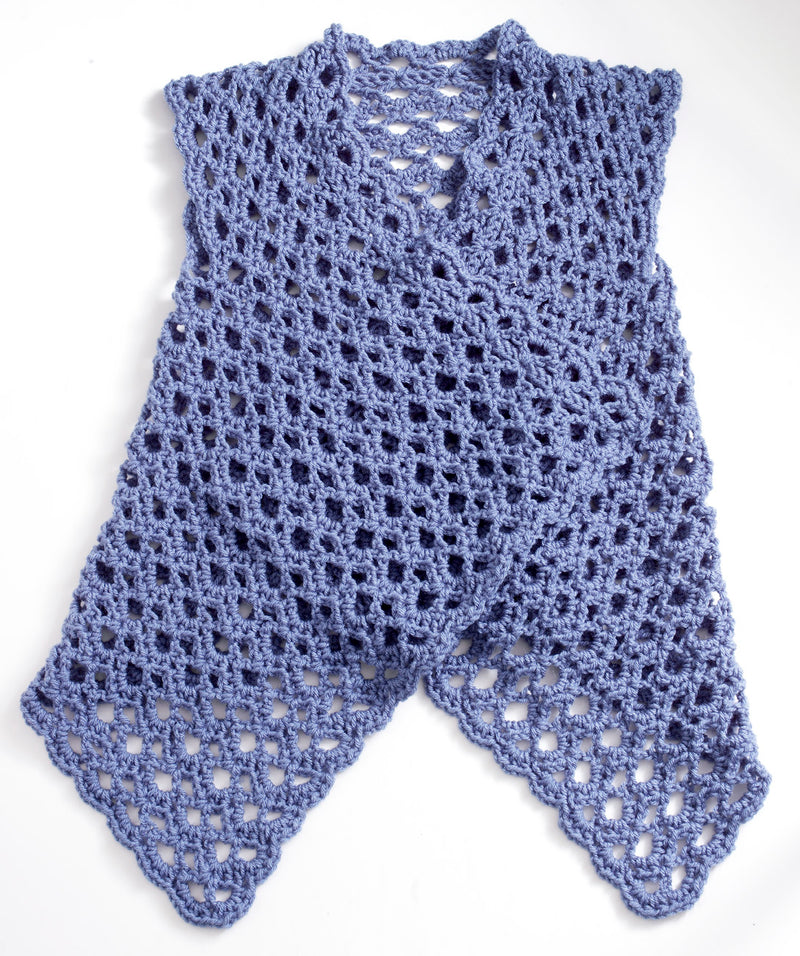 Mesh Vest Pattern (Crochet) Lion Brand Yarn