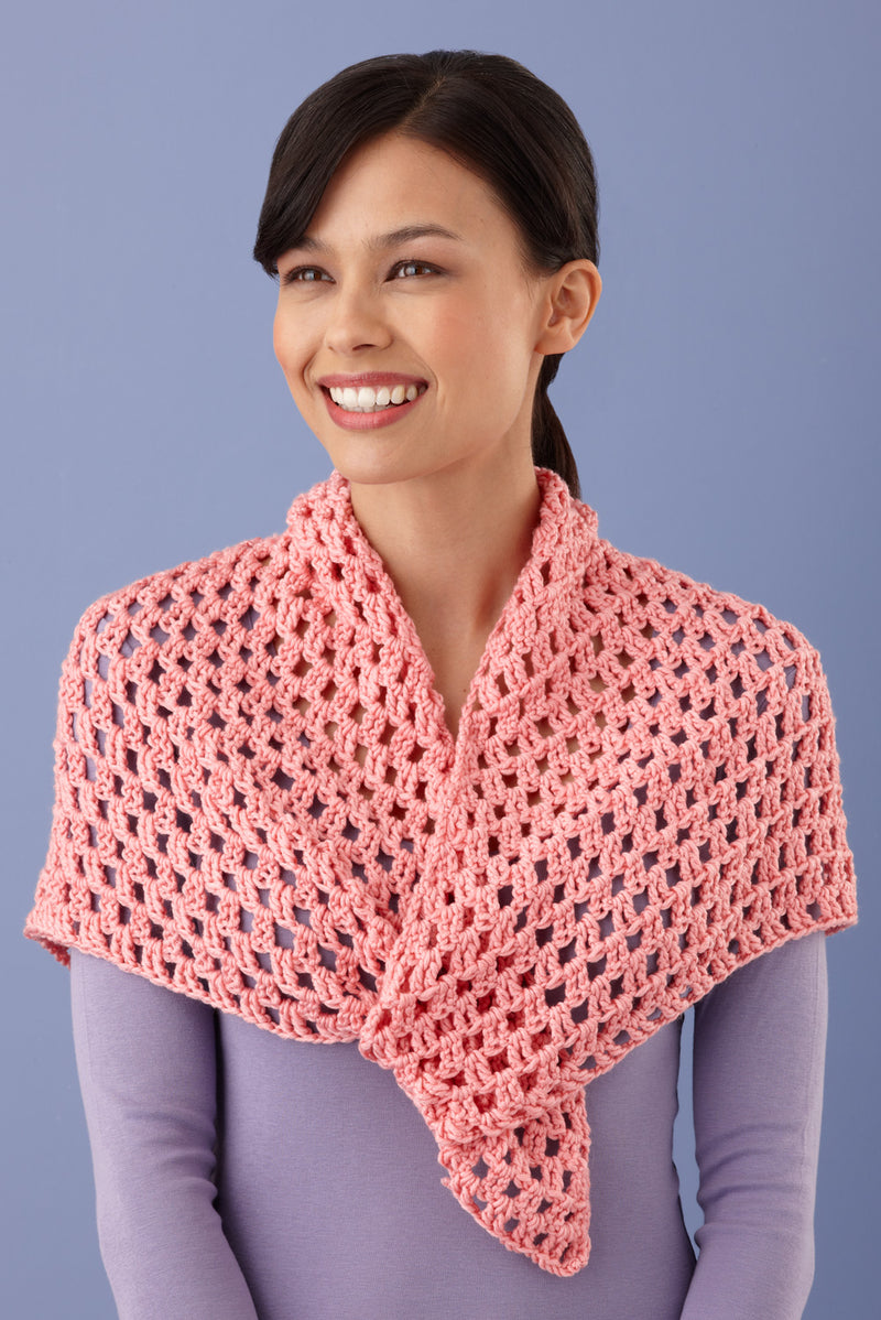 Modern Lace Shawl (Crochet) - Version 3