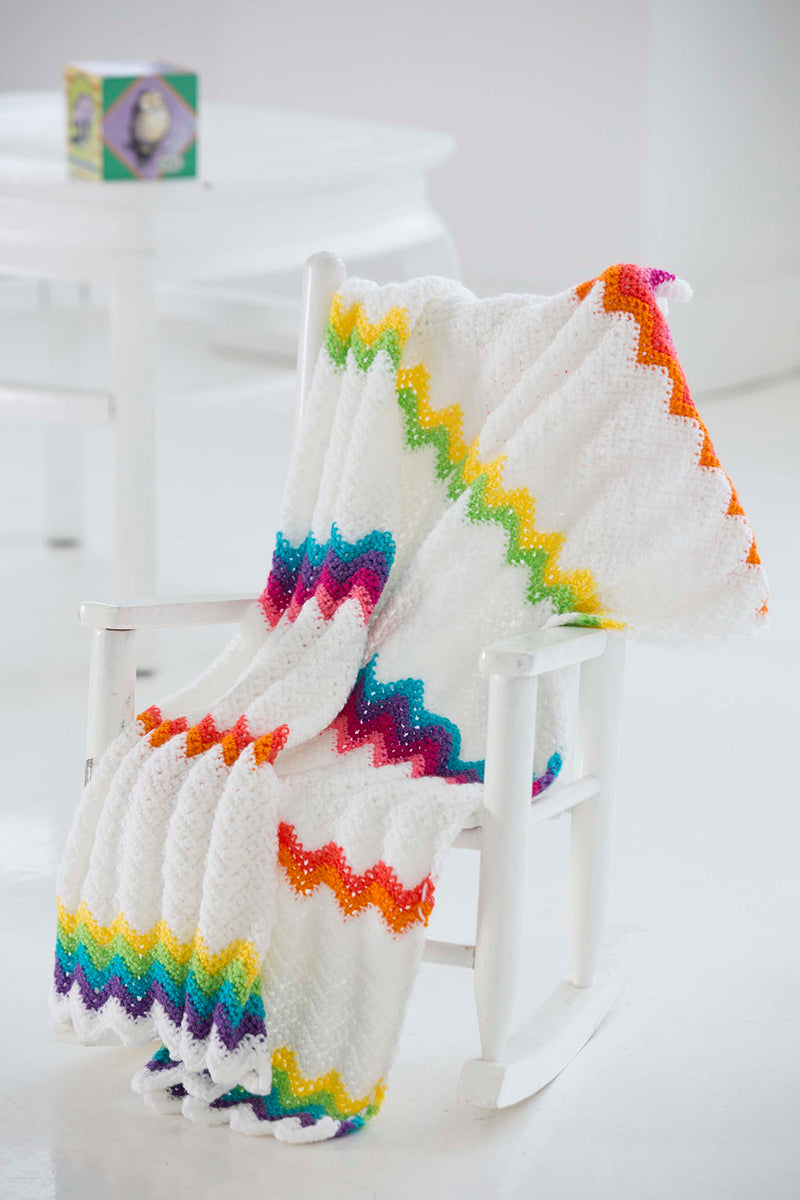 Modern Ripple Baby Blanket Pattern (Crochet)