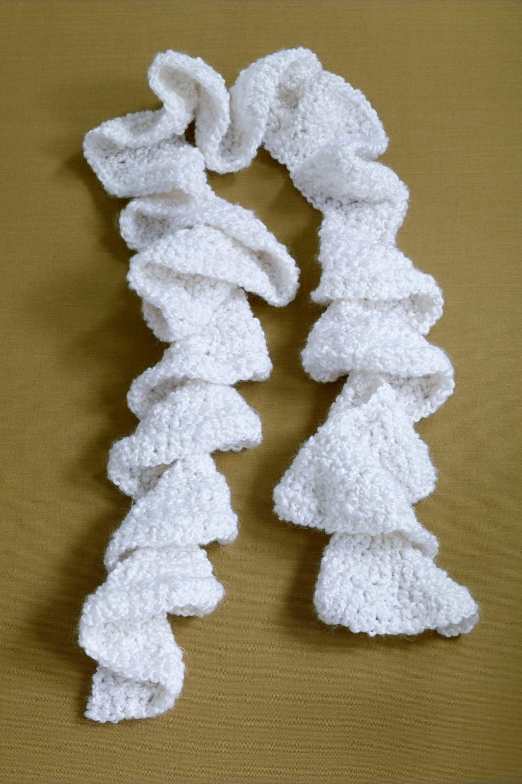 spiral crochet scarf