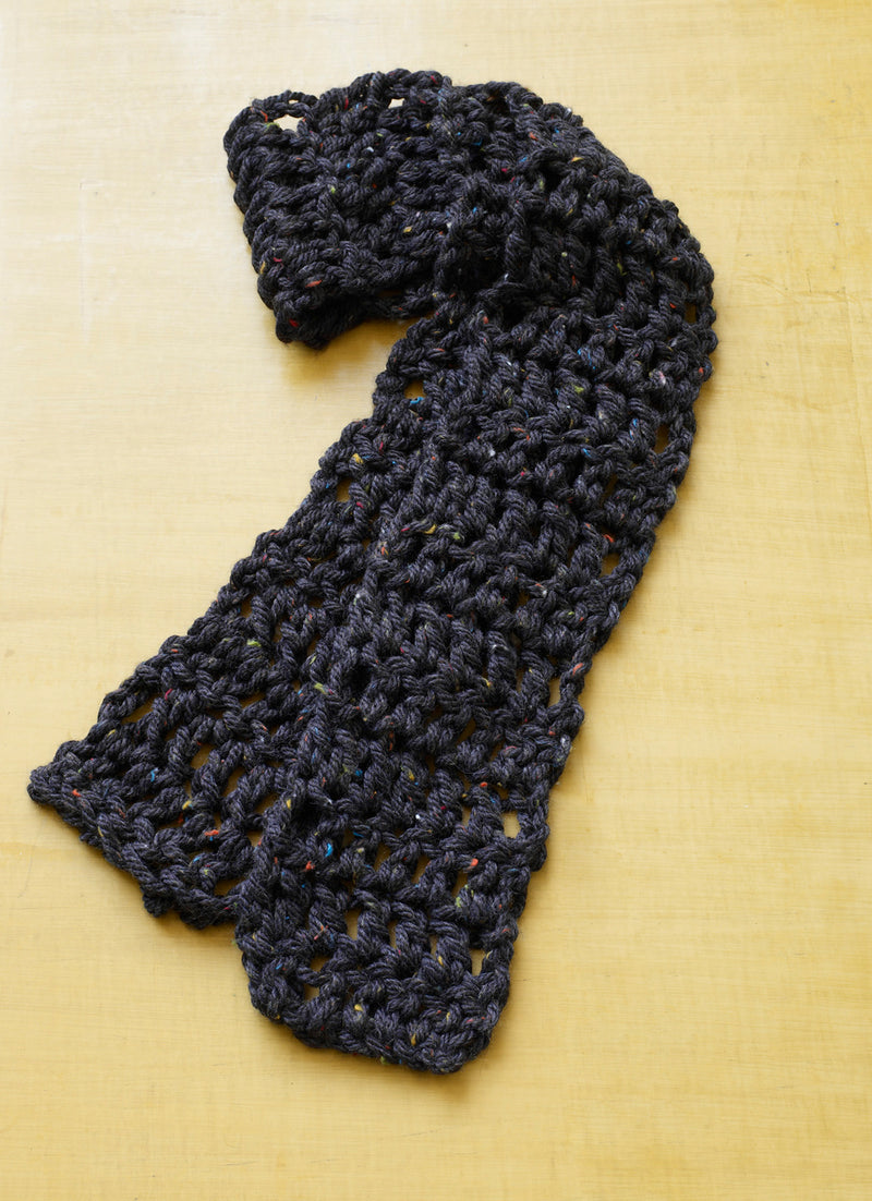 Old School Tweed Scarf Pattern (Crochet)