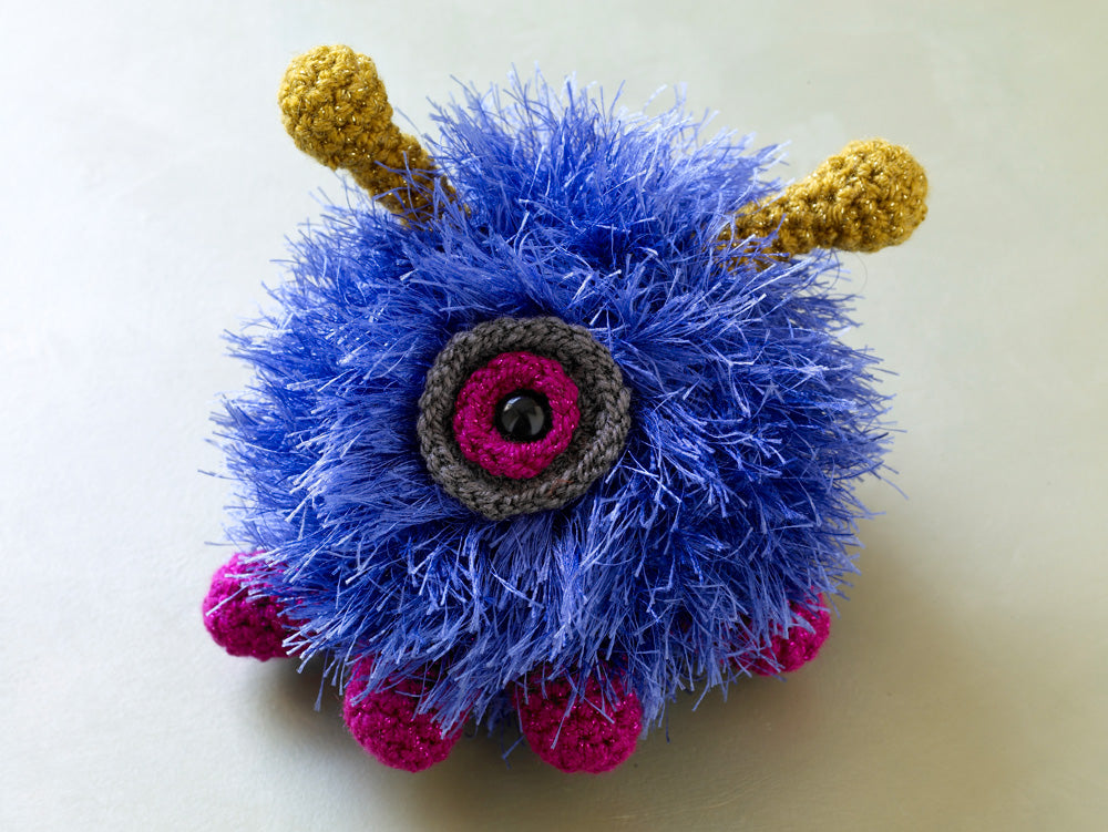 crochet monsters One Eyed Blue Monster Pattern (Crochet) – Lion Brand Yarn