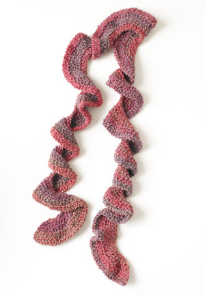 Painted Ruffle Scarf (Crochet) - Version 2