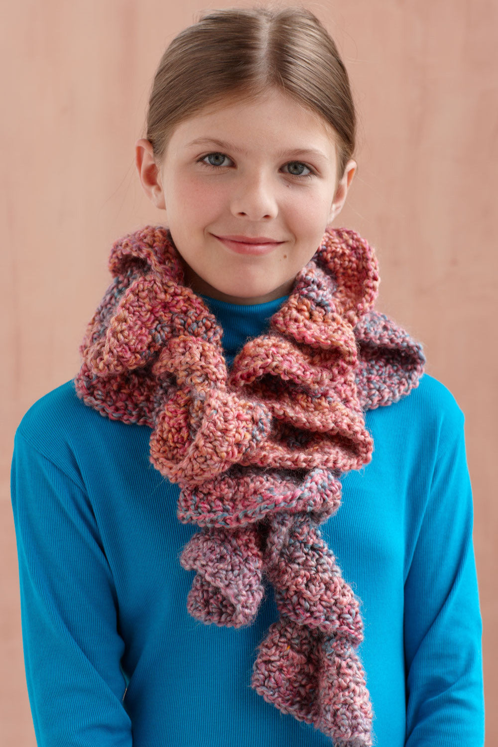 Painted Ruffle Scarf (Crochet) - Version 4 – Lion Brand Yarn