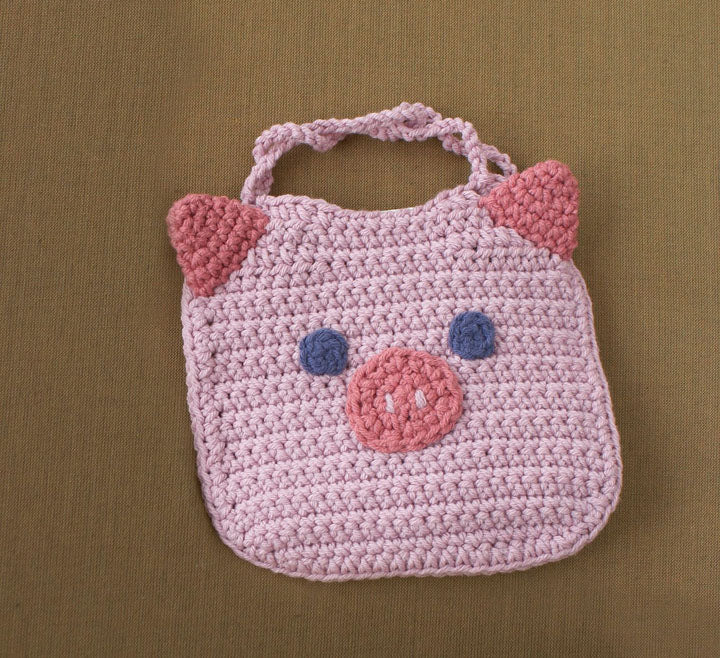 Piglet Bib Pattern (Crochet)