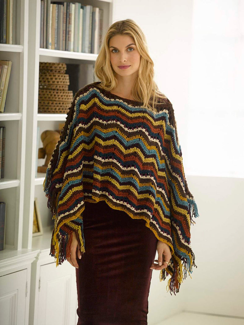 Radiant Ripple Poncho Pattern (Crochet)