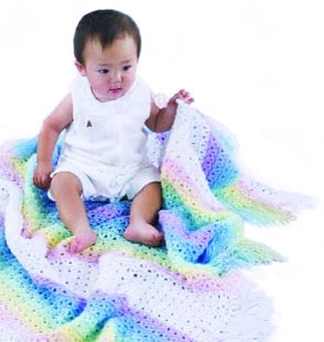 Rainbow Baby Blanket Pattern (Crochet)