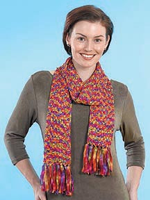 Rainbow Ribbon Scarf Pattern (Crochet)