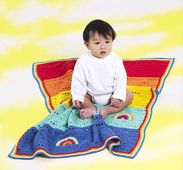 Rainbow Stripe Blanket Pattern (Crochet)