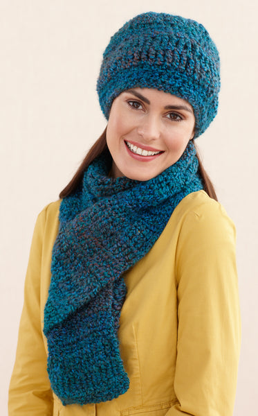 Ridged Hat And Scarf (Crochet) – Lion Brand Yarn