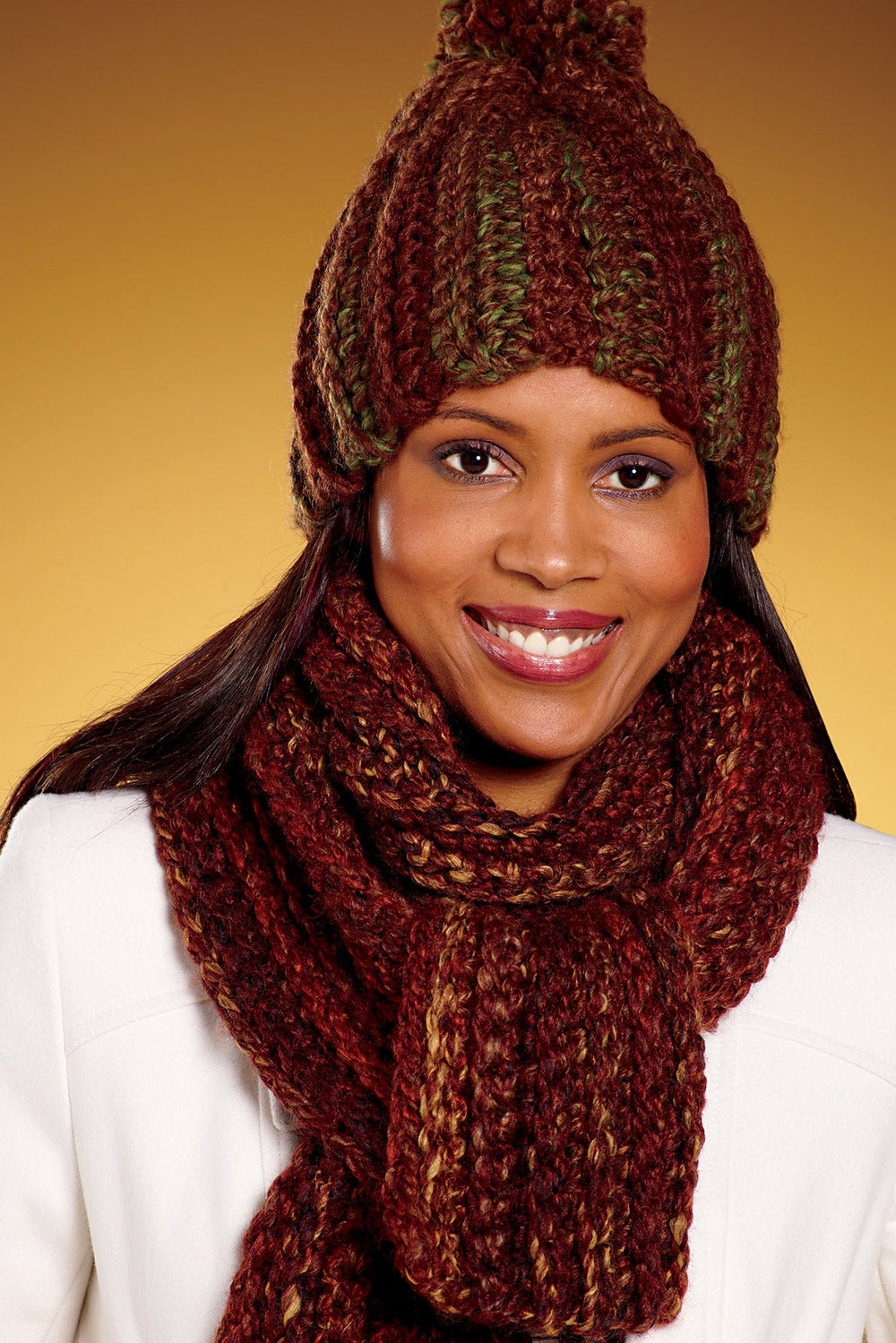leinwande ラインヴァンド　Mix Yarn Crochet Hat Wattle Crochet Cap/Orange | leinwände | ラインヴァンドの公式
