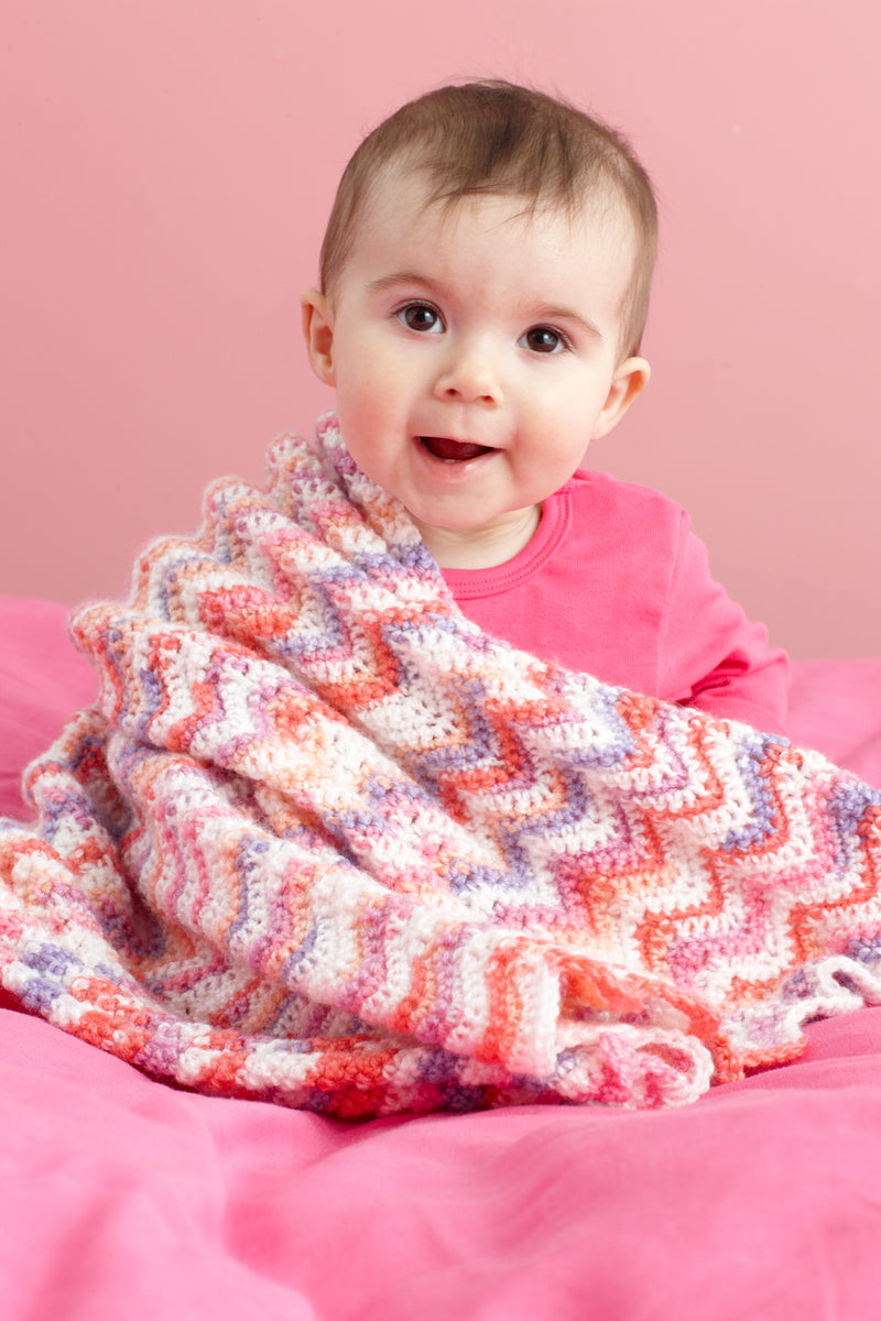 Ripple Baby Throw Pattern (Crochet)