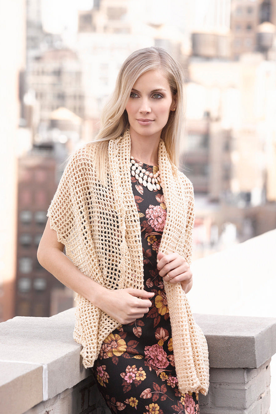 Romantic Lacy Shawl Pattern (Crochet) Lion Brand Yarn