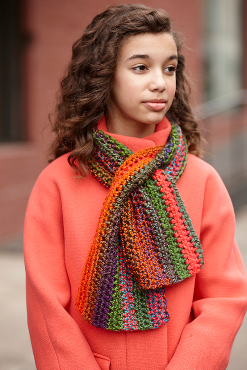 Sassy Keyhole Scarf (Crochet)