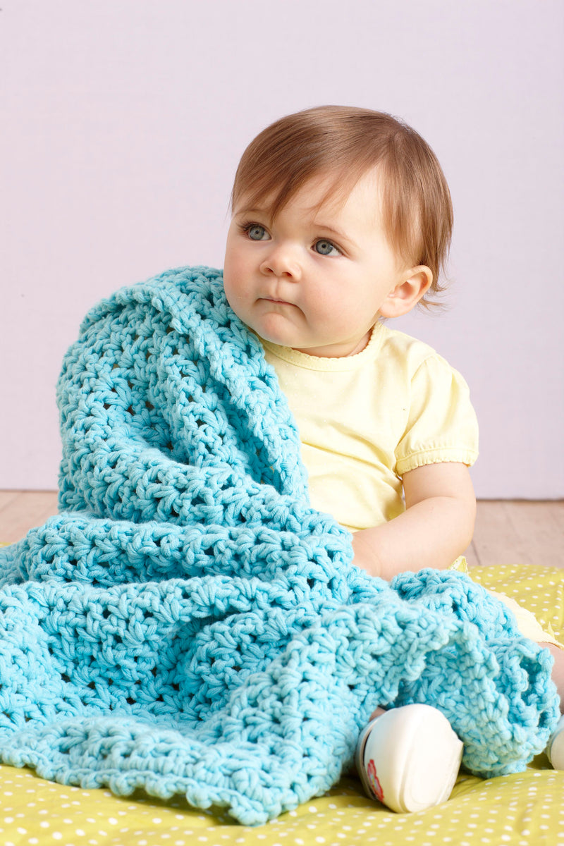 Sea Blue Baby Afghan Pattern (Crochet)