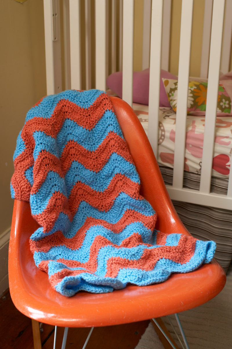 Simple Stripes Baby Afghan Pattern (Crochet)