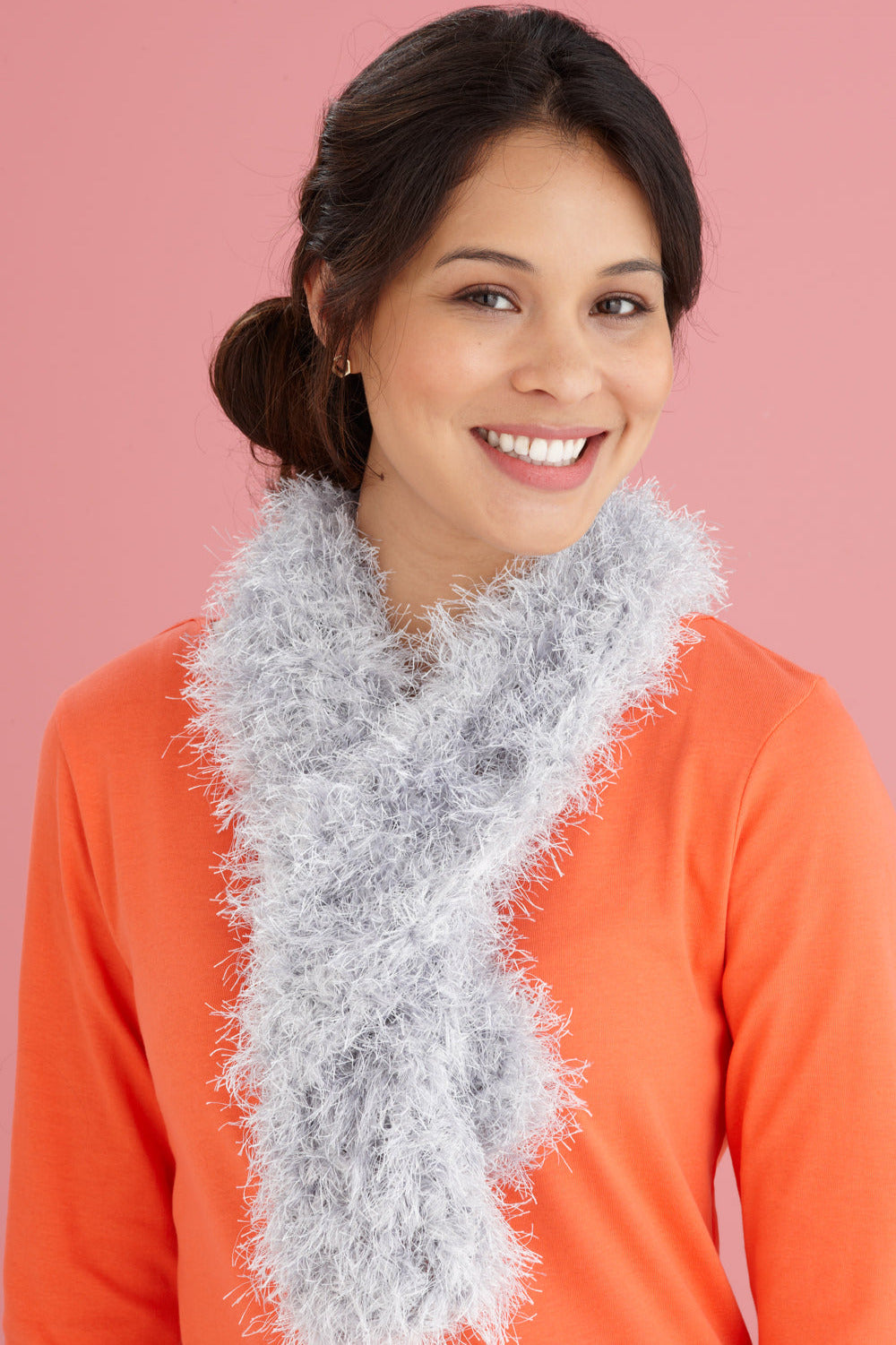 Fun Fur Crochet Scarf Patterns Ravelry: Fun Fur Infinity Scarf Pattern