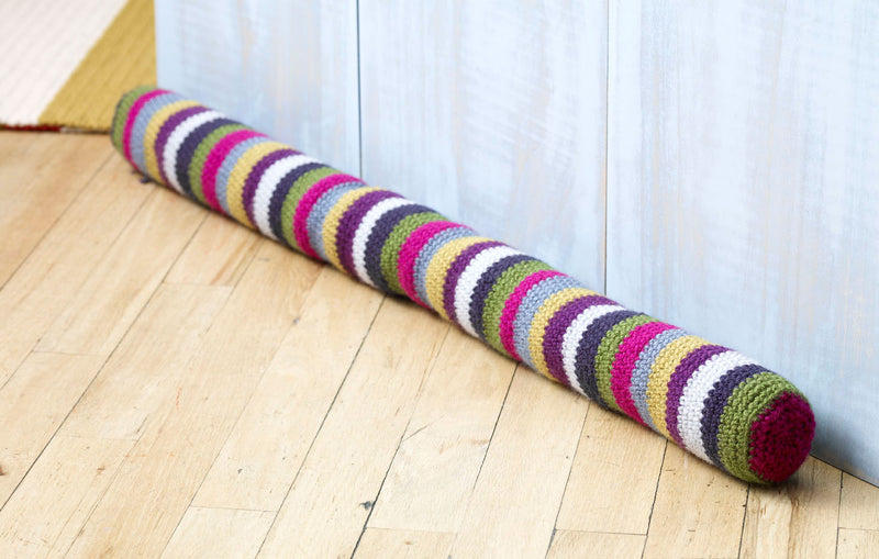 Striped Draft Stopper (Crochet)