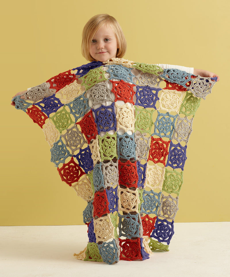 Summer Flower Baby Throw Pattern (Crochet)