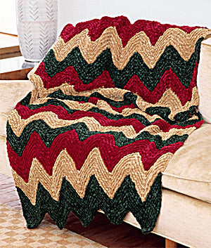 Sumptuous Ripple Afghan (Crochet) - Version 2