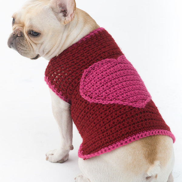 The Romantic Dog Sweater Pattern (Crochet) – Lion Brand Yarn