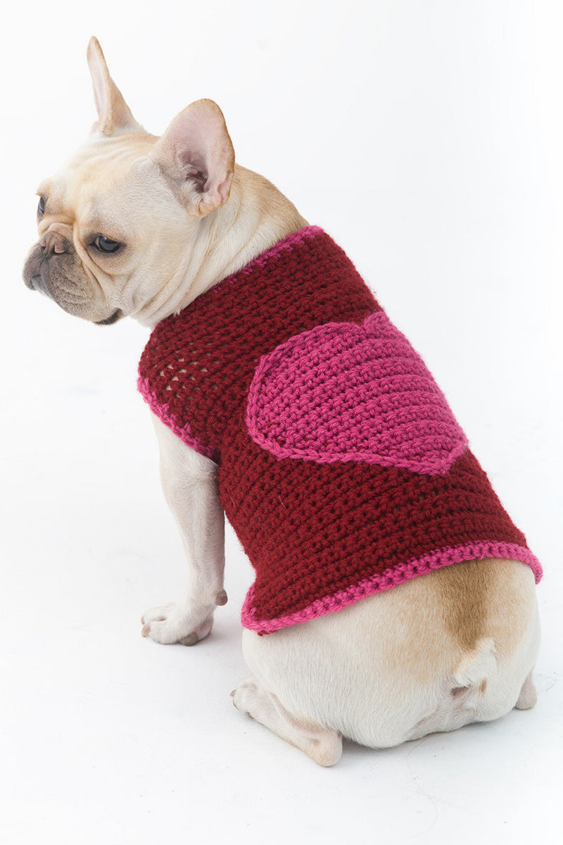 crochet dog dress free pattern The Romantic Dog Sweater Pattern (Crochet) – Lion Brand Yarn