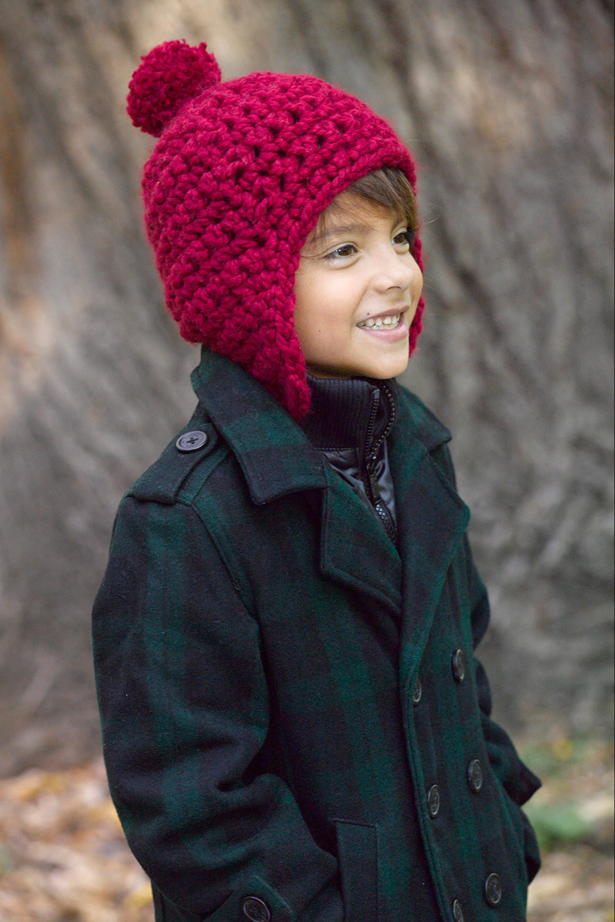 Toboggan Hat Pattern (Crochet) Version 1 Lion Brand Yarn