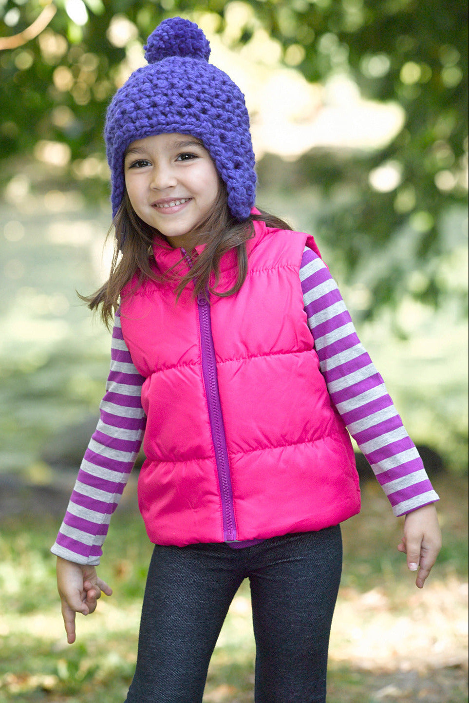 Toboggan Hat Pattern (Crochet) Version 2 Lion Brand Yarn